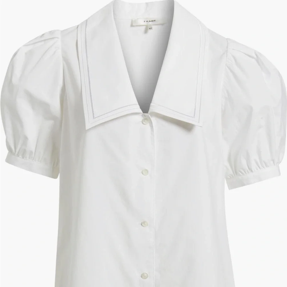 Frame The Sailor Shirtdress With Puff Sleeves - Picture 3 of 6